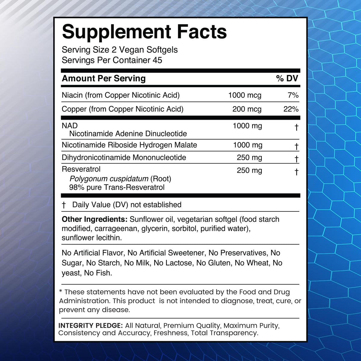 WELLNESS LABSRX NAD+ Supplement - Third-Party Tested NMNH Supplement Softgels, NAD Resveratrol 2500mg NAD Supplements for Anti-Aging, Longevity, and Cellular Health Support - Made in USA WELLNESS LABSRXBuy Supplements Australia