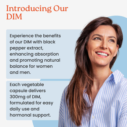NewLife Naturals DIM Supplement 300mg for Women & Men - Hormonal Acne, Estrogen Balance Pills, Post Menopause Relief | Healthy Estrogen Level | Hormonal Balance - Bioperine | PCOS - 60 Day Supply NewLife NaturalsBuy Supplements Australia