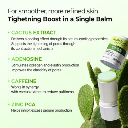 Dr.Melaxin Cactox Pore Relief Multi Balm Stick – Zinc PCA & ADENOSINE Cooling & De-Puffing Face Balm for Enlarged Pores & Puffy Skin, Pore Minimizing with Cactus Extract, Korean Skincare, 0.88 oz Dr.Melaxin buy supplements Au