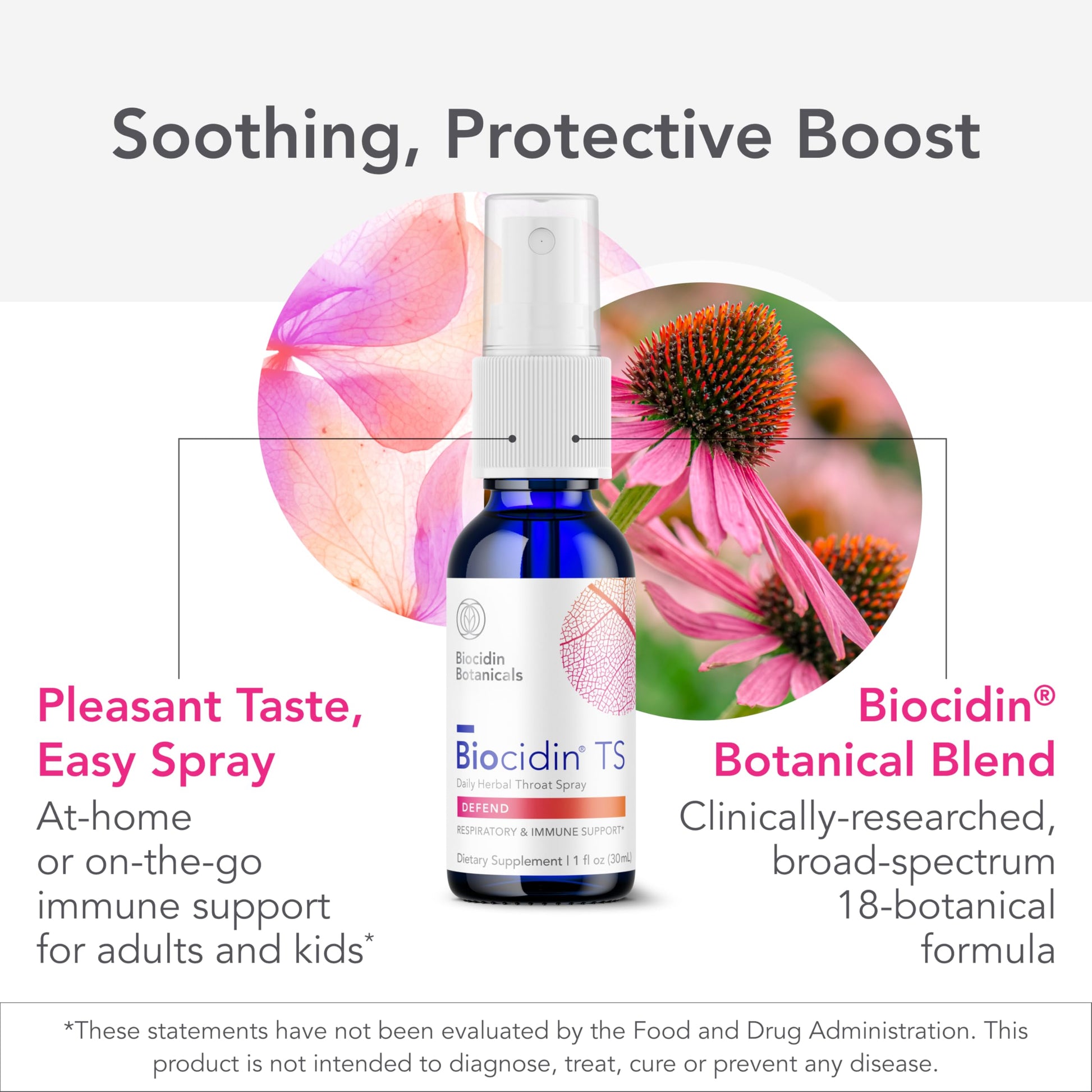 Biocidin Throat Spray - Throat Numbing Spray for Immune Support with Biocidin Blend - Clinically Researched, Fast-Acting for Seasonal Aid or Travel - Support Upper Respiratory Tract (1 fl oz) Bio-Botanical ResearchBuy Supplements Australia