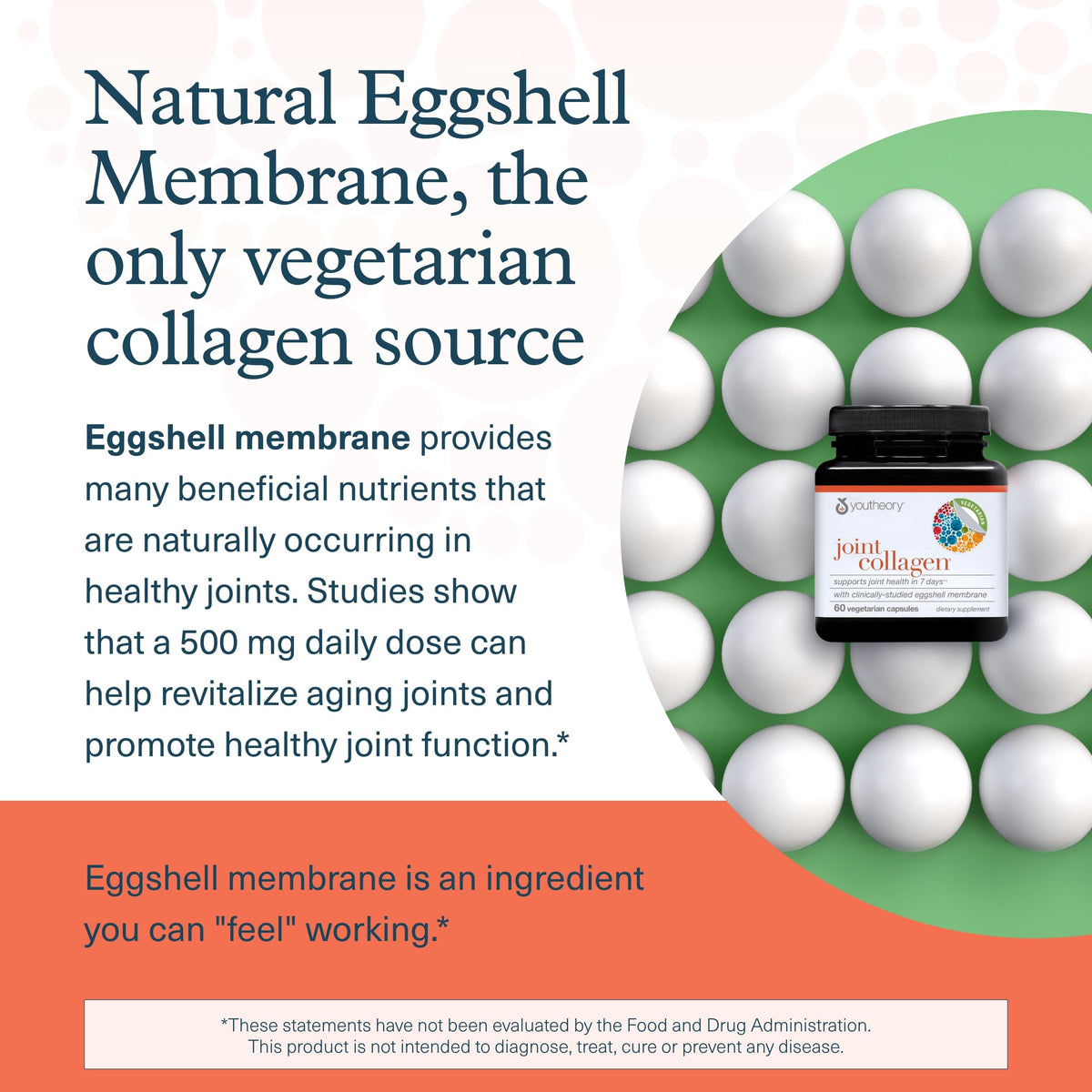 Youtheory Joint Collagen - Vegetarian Collagen Supplement with NEM Eggshell Membrane & Boswellia Extract - Dairy, Soy & Gluten Free - 60 Vegetarian Capsules YoutheoryBuy Supplements Australia