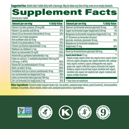 MegaFood Womens Multivitamin One Daily - Multivitamin for Women - Vitamin C, Vitamin D, Iron & B Vitamins - Bone, Energy Metabolism & Immune Support MegaFoodBuy Supplements Australia