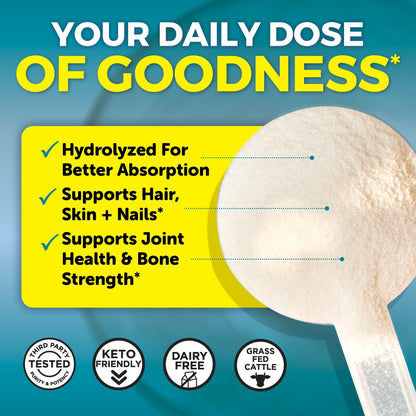 Viva Naturals Collagen Peptides Powder - Grass-Fed Hydrolyzed Bovine, Type I & III - 19 g Protein, Unflavored, Easy Dissolving - Joint, Skin, Hair & Nail Support - Paleo, Keto, Non-GMO - 1lb Viva Naturals buy supplements Au
