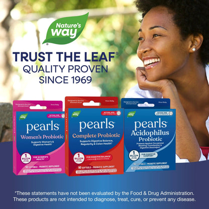 Nature's Way Probiotic Pearls Complete, 1 Billion Live Cultures, 90 Softgels Nature's WayBuy Supplements Australia