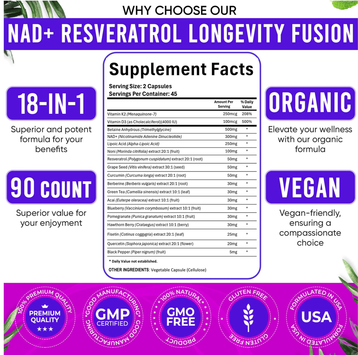 Adndale Liposomal NAD Supplement. Longevity Formula NMN Supplement Alternative. 90CT Advanced NAD+ Resveratrol AdndaleBuy Supplements Australia