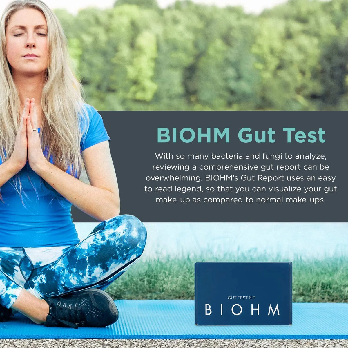 BIOHM Gut Health Test Kit for Microbiome and Digestive Health Analysis, Home Test Kit with Gut Score, Easy-to-Read Results and Actionable Recommendations BIOHMBuy Supplements Australia