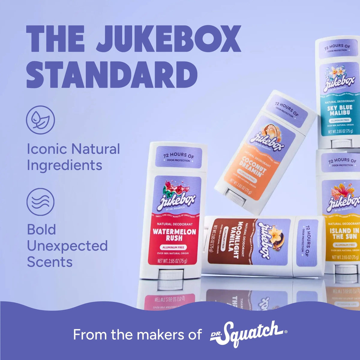 Jukebox Natural Women’s Deodorant – Aluminum Free, 72 Hour Odor Protection – Made with Arrowroot, Charcoal & Postbiotics – Sky Blue Malibu, 2.65 oz JUKEBOXBuy Supplements Australia