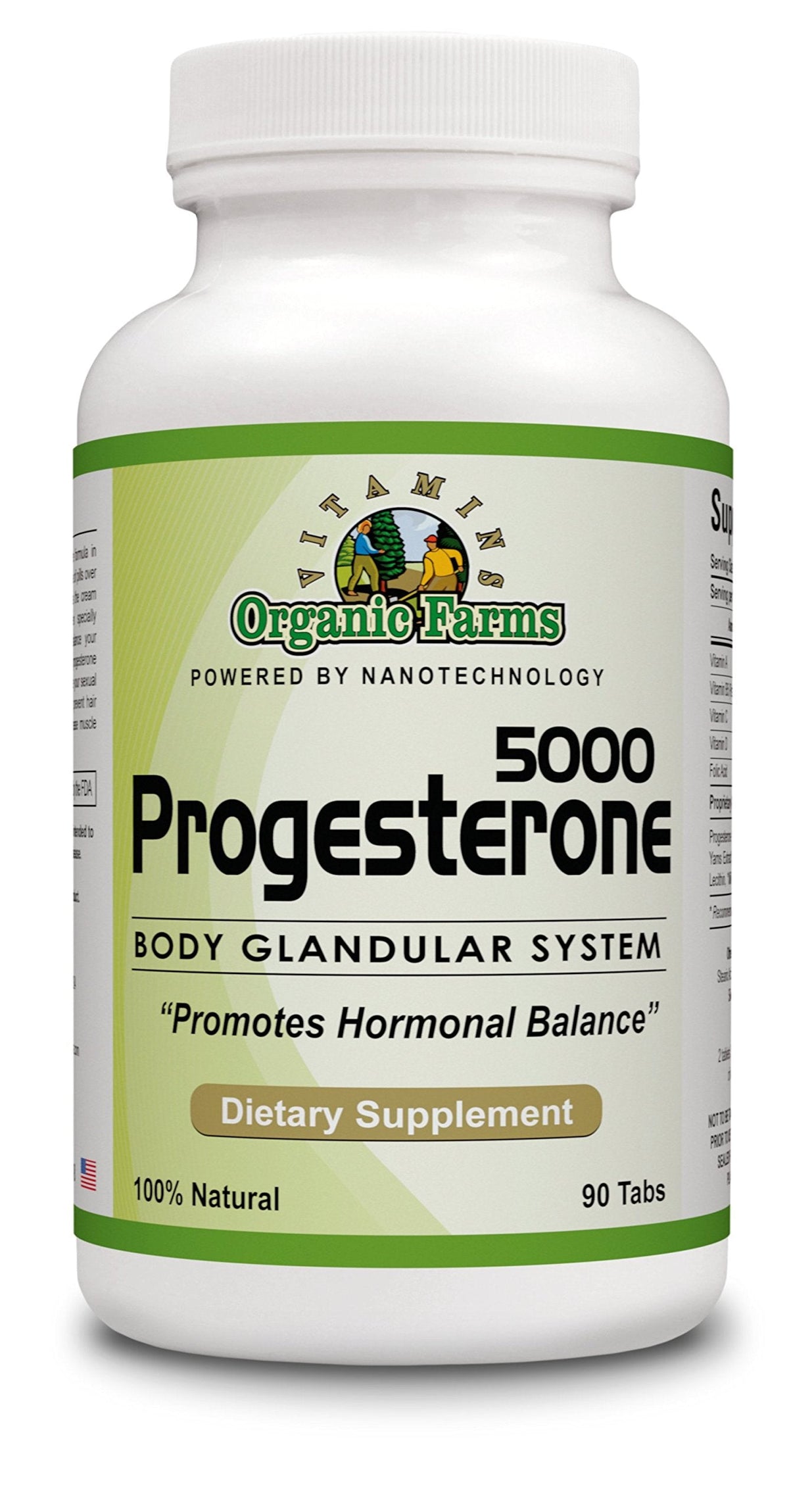 Organic Farm Vitamins Progesterone 5000 - Body glandular System Dietary Supplement, 100% Natural Progesterone Pills - Formula to Balance Hormones - progesterone Supplement, 90 Tablets Organic Farms VitaminsBuy Supplements Australia