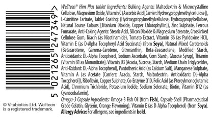 Vitabiotics Wellteen Him Plus Tablets/Capsules, 56 Count (Pack of 1) WellteenBuy Supplements Australia