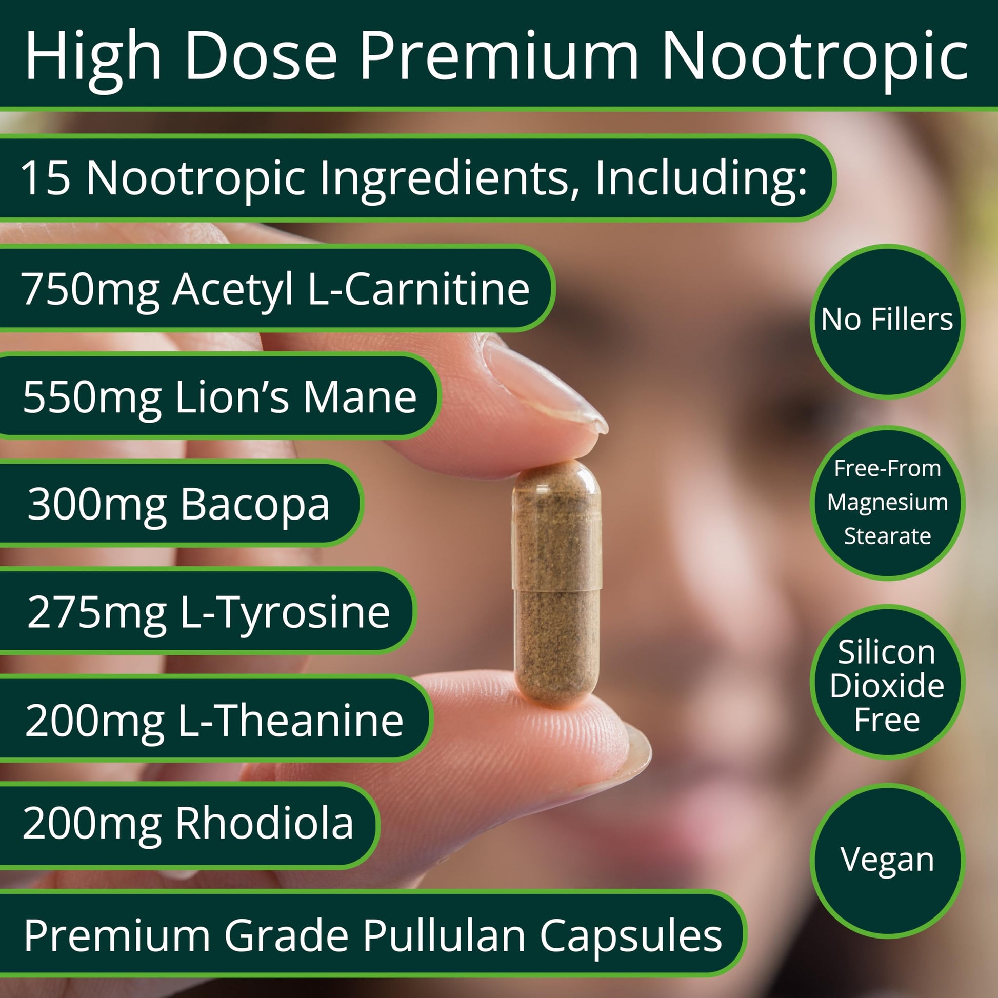 ThinkEase Brain Supplement (120 Capsules) | Memory, Mental Clarity, Focus, Cognitive Performance | Nootropic Supplement with L-Theanine, Acetyl L-Carnitine, Phosphatidylserine, Lion's Mane & More ThinkEaseBuy Supplements Australia