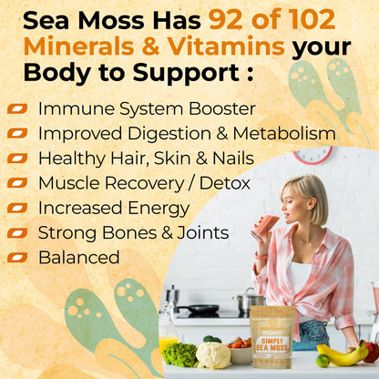MEGAPLANTS Organic Sea Moss | Makes 228 Servings of Seamoss Gel | Pre-Washed MEGAPLANTSBuy Supplements Australia