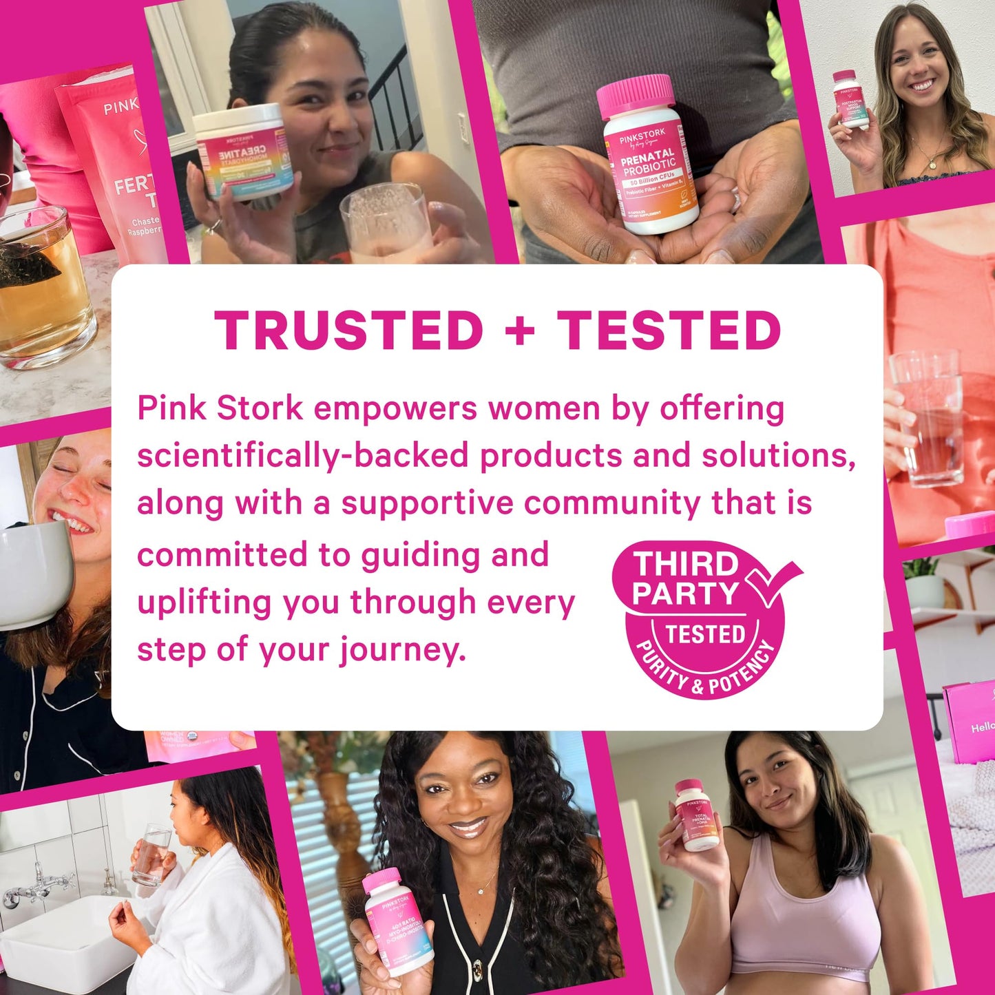 Pink Stork Postpartum Mood Support - Postnatal Hormone Balance for Women - Breastfeeding Friendly - Stress & Cognitive Support, New Mom Essentials - Ashwagandha, Chamomile, & Vitamin D, 60 Capsules Pink StorkBuy Supplements Australia