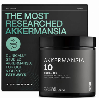 Toniiq Akkermansia Probiotic – 10 Billion TFU – Supports Gut Health & GLP-1 Activity Toniiq buy supplements Au