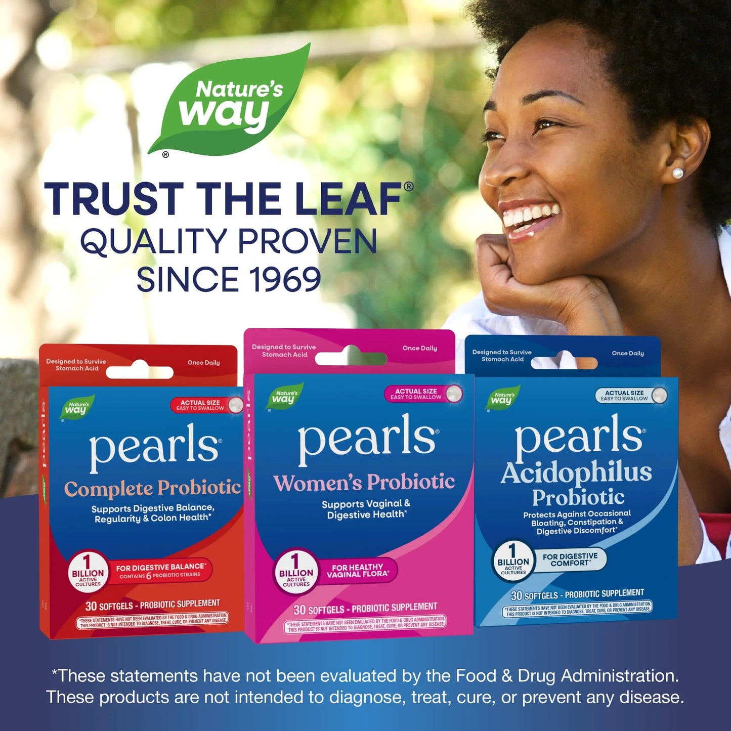 Nature's Way Pearls Women's Probiotic, Supports Women's and Digestive Health*, Protects Against Occasional Constipation & Bloating*, 1 Billion Live Cultures, 30 Softgels (Packaging May Vary) Nature's WayBuy Supplements Australia