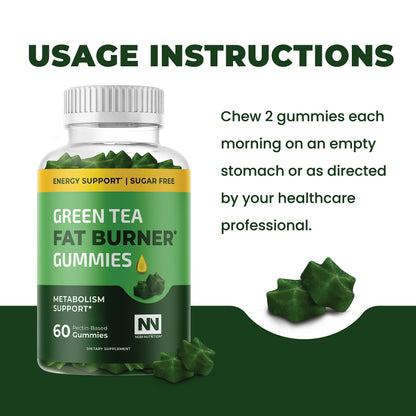 Nobi Nutrition Green Tea Fat Burner Gummies for Weight Loss | Metabolism Boost Nobi NutritionBuy Supplements Australia