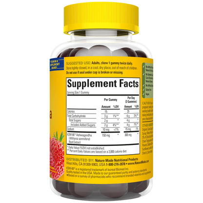 Nature Made Ashwagandha Gummies, Vegan, KSM 66 Ashwagandha Supplement for Stress Support, 60 Count, 30-Day Supply Nature MadeBuy Supplements Australia