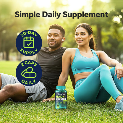 NaturaNex NAD+ Supplement 650mg (60 Capsules), Liposomal NAD+ with Resveratrol & Quercetin, Third-Party Tested, NMN Supplement Alternative NaturaNexBuy Supplements Australia