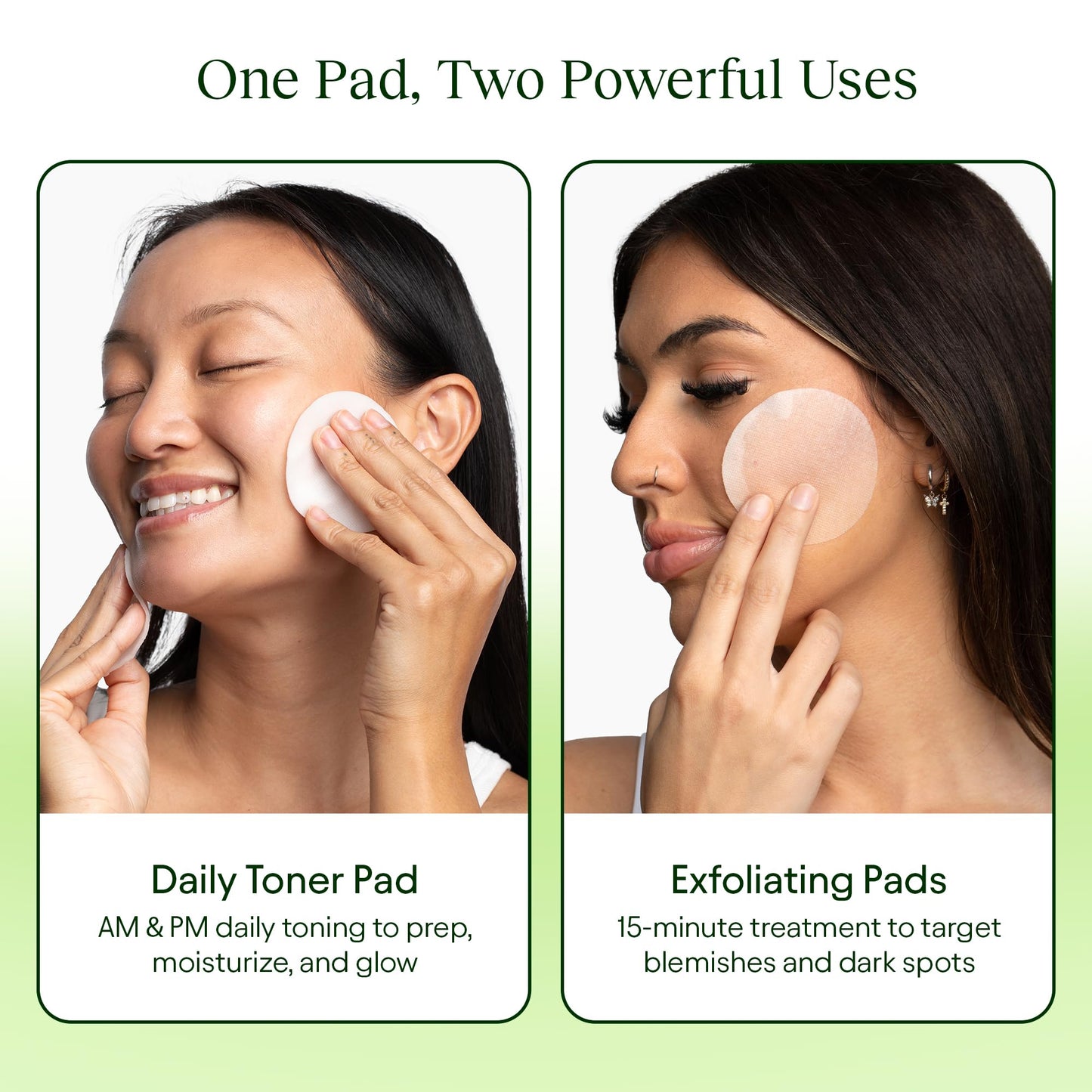 JiYu Toning Polish Pads - Korean Skincare for Dark Spots, Wrinkles & Dull Skin - Hydrating Facial