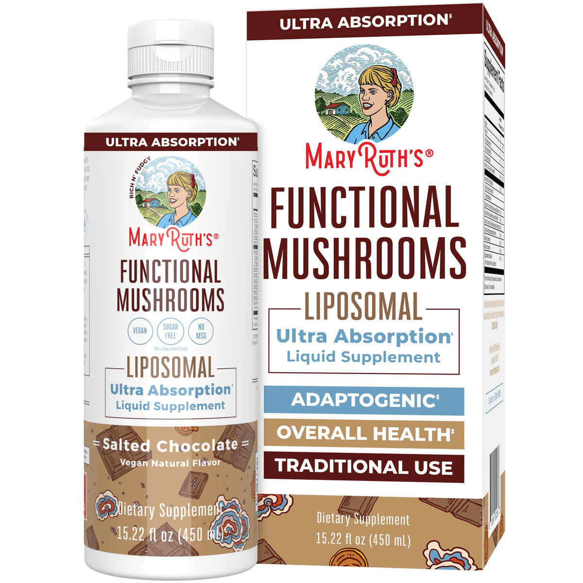 MaryRuth Organics Mushroom, Mushroom Supplement, Mushroom Liquid Vitamin, Reishi Mushroom Supplement for Immune Support, Turkey Tail Vitamin for Stress Relief, Vegan, Non-GMO, Gluten Free, 15.22 Fl Oz MARYRUTH'SBuy Supplements Australia