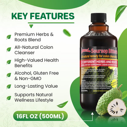 Amenazel Organic Soursop Bitters, 16 fl oz