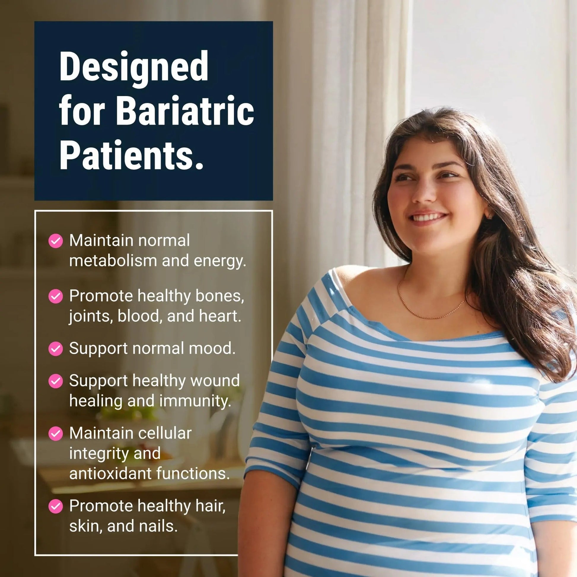 BariatricPal Multivitamin ONE 1 per Day! Bariatric Multivitamin Capsule with 60 mg of Iron | Easy to Swallow Capsule | BariatricPalBuy Supplements Australia