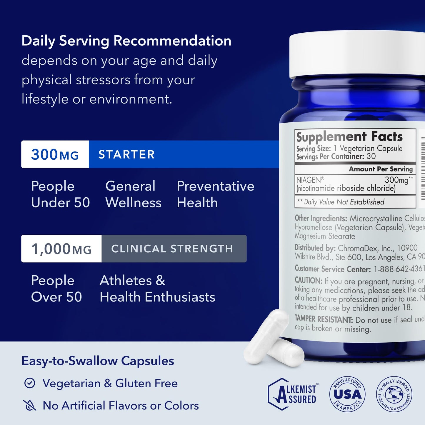 TRU NIAGEN Patented NAD Supplement for Brain Function, Anti Aging & Cell Regeneration, 300mg Niagen, 30 Servings | Supports Cellular Energy, Muscle | Nicotinamide Riboside (NR) Take 1 Daily | 2 Bottle TRU NIAGENBuy Supplements Australia