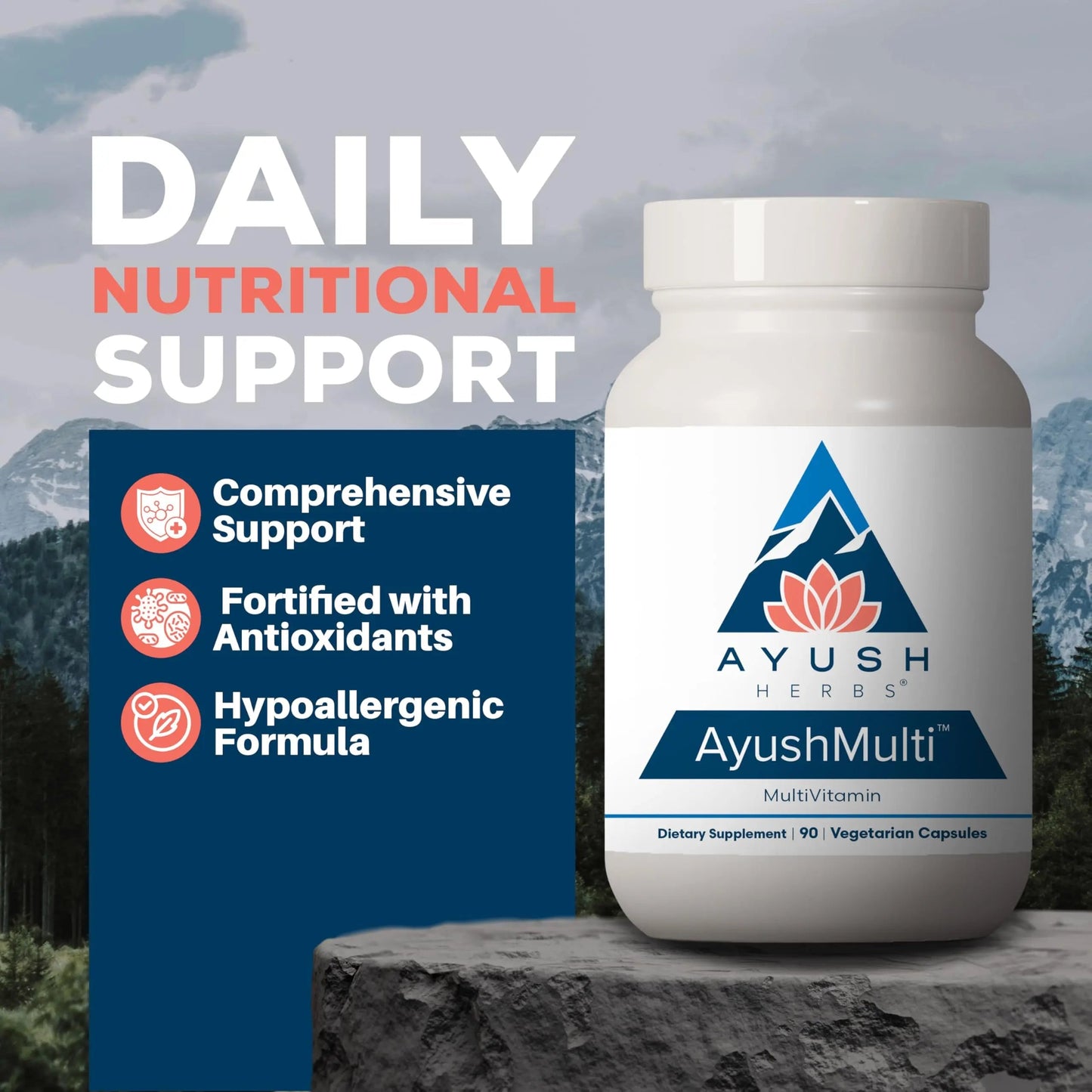 Ayush Herbs Ayush Multi - Multi Vitamin Capsules, Multivitamin with Iodine & Zinc for Men & Women Ayush Herbs