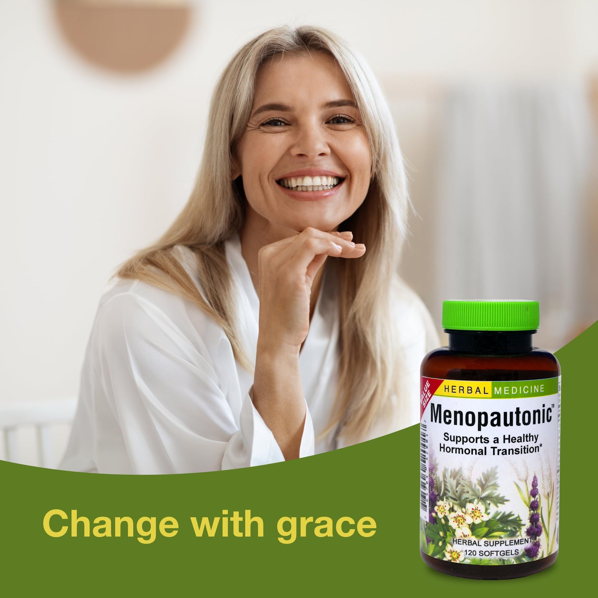 Herbs Etc. Menopautonic Softgels - Essential Supplement for Women - Hormonal Transition Support Supplement - Offers Menopausal Support with Dong Quai & Motherwort - 120 Softgels (120 Servings) Herbs Etc.Buy Supplements Australia