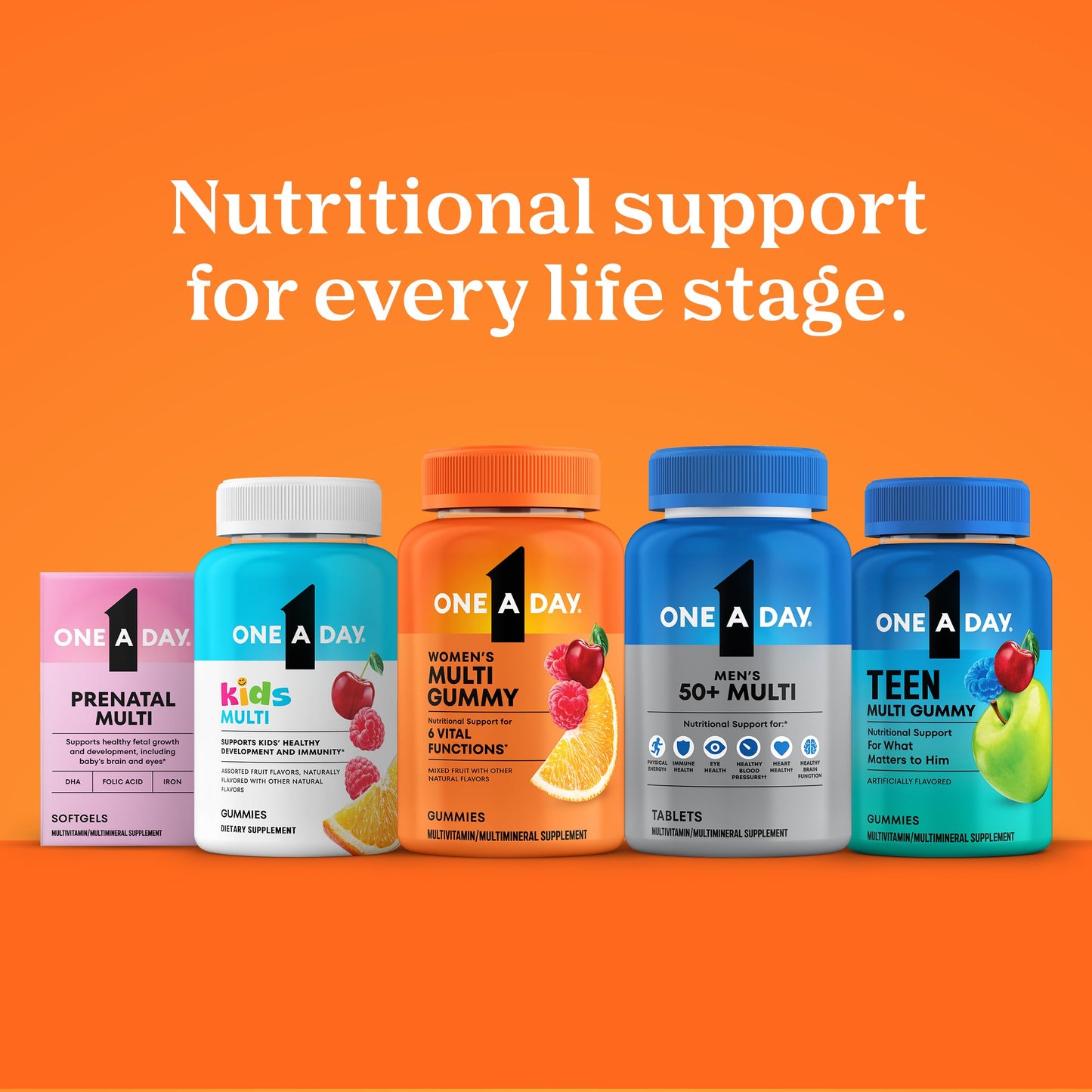 One A Day Men’s 50+ Multivitamins, Supplement with A, C, D, E and Zinc for Immune Health*, Calcium & More, 100 Tablets ONE A DAYBuy Supplements Australia