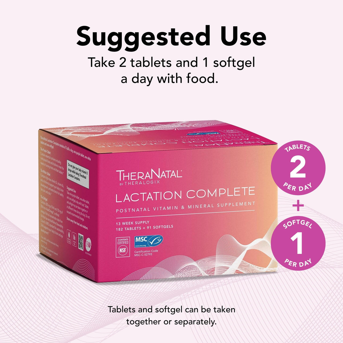Theralogix TheraNatal Lactation Complete Postnatal Vitamin Supplement - 13-Week TheralogixBuy Supplements Australia