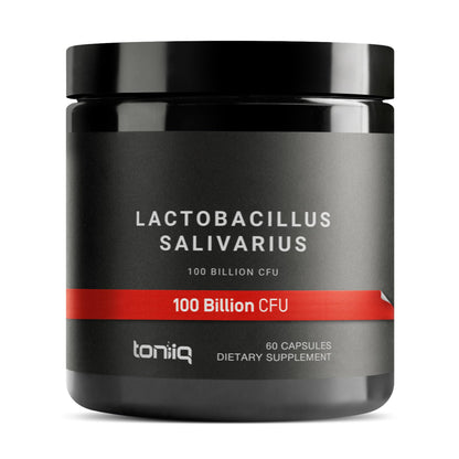 Toniiq 100 Billion CFU Lactobacillus Salivarius Probiotic - Highest Verified CFU Count - Third-Party Lab Tested for Potency - 60 Vegetarian Capsules - 30 Servings - TQ Verified Toniiq buy supplements Au