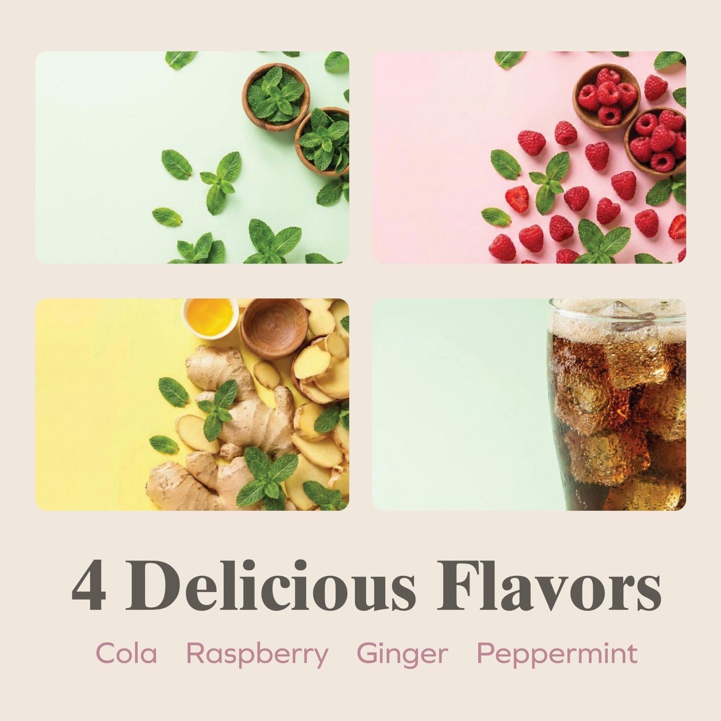 Three Lollies Queasy Drops Natural Motion Sickness Relief - Non-Drowsy Lozenges for Nausea, Upset Stomach, Car & Sea Sickness, Gluten-Free, 4 Assorted Flavors (Ginger, Cola, Peppermint, & Raspberry), 12 Count Three Lollies buy supplements Au