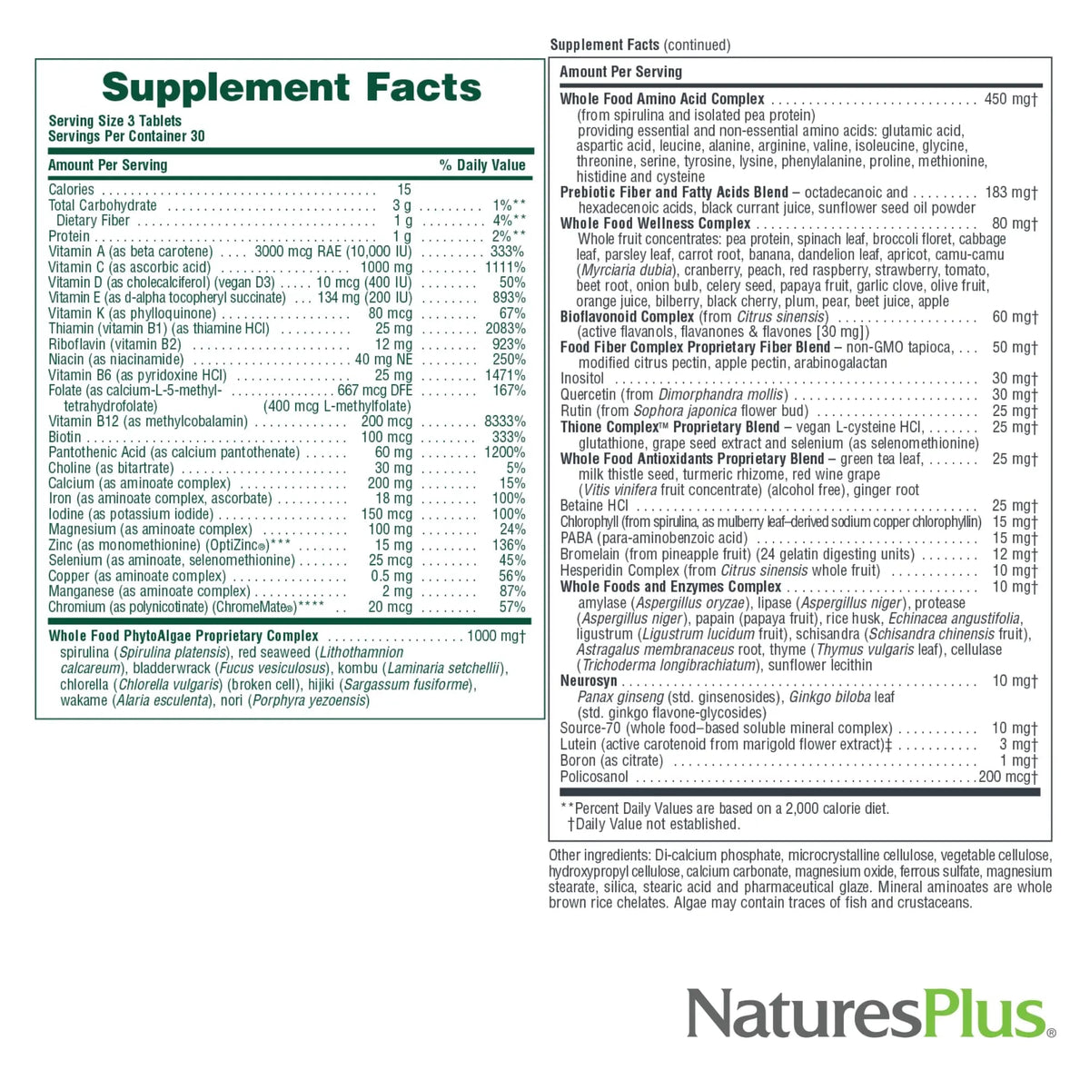 NaturesPlus Ultra Source of Life Multivitamin - 90 Tablets - Supports Immune Health, Energy & Overall Well-Being - with Lutein & Vitamin D3 Aus Healthcare