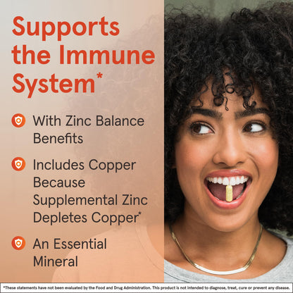 Jarrow Formulas Zinc Balance 15 mg - 100 Servings (Veggie Caps) - Zinc with Copper - Essential Minerals for Immune System Support - Immune Support Supplement - Gluten Free Copper Supplement, Vegan Jarrow FormulasBuy Supplements Australia