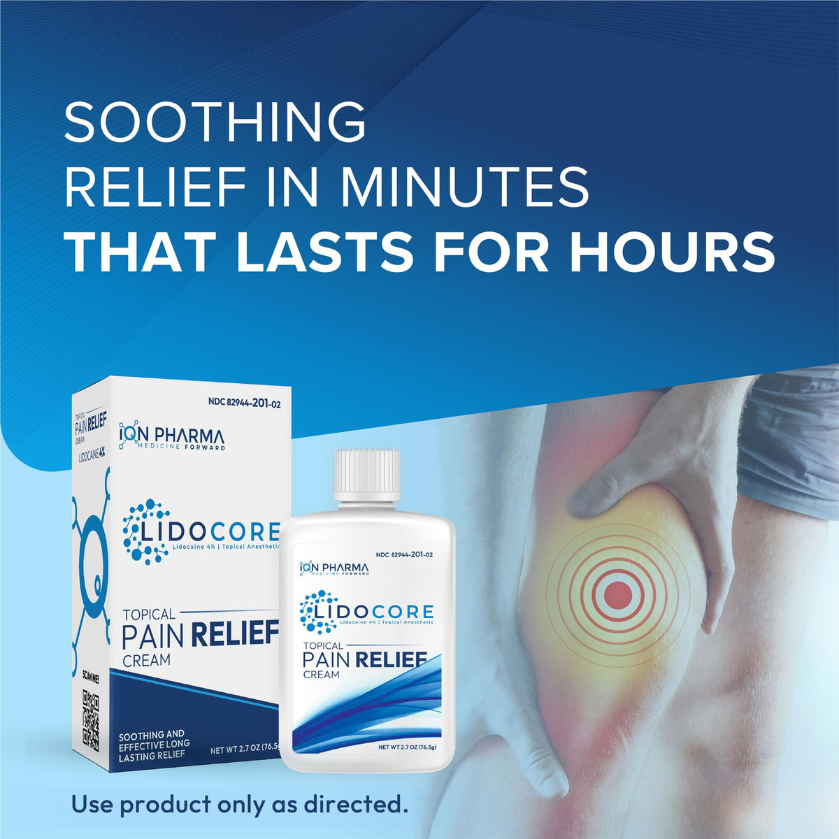 Lidocore Pain Relief Cream with 4% Lidocaine | Maximum Strength OTC | Safe & Compliant formula | Minor cuts, scrapes, insect bites, cold sores | Non-Greasy, Odor-free, Fragrance-Free | 2.7 oz (76.5 g) LidocoreBuy Supplements Australia