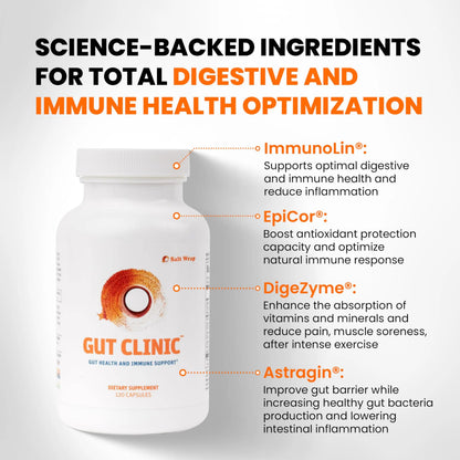 SaltWrap Gut Clinic Postbiotics - Gut Health, Complete Gut Repair, Barrier & Immune Support - Helps Bloating, Gas & Indigestion - 90 Capsules SaltWrapBuy Supplements Australia