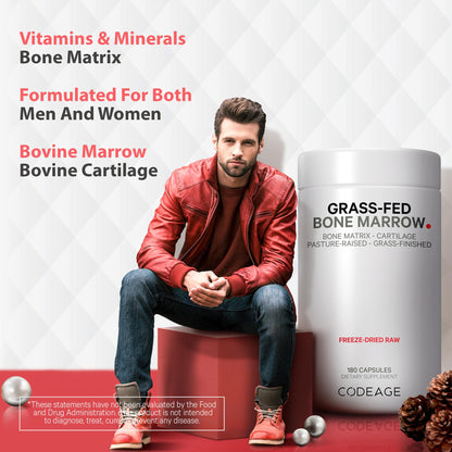 Codeage Grass Fed Bone Marrow, Full Spectrum Whole Bone Extract CodeageBuy Supplements Australia