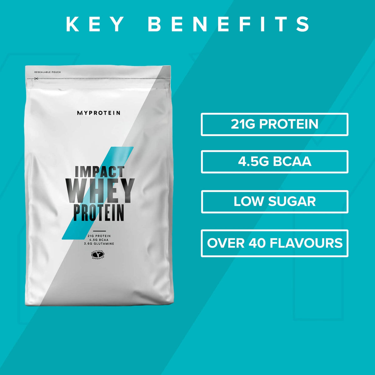 MyProtein Impact Whey Isolate - Natural Vanilla - 1kg - 40 Servings MyproteinBuy Supplements Australia