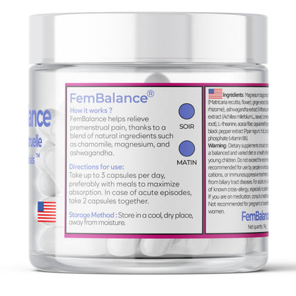 BioEssentials FemBalance® – Women’s Hormone Balance Supplement for PMS Support & Menstrual Cramp Relief - Ashwagandha, Magnesium & Chamomile for Hormonal Balance, Mood & Energy – 90 Vegan Capsules BioEssentialsBuy Supplements Australia