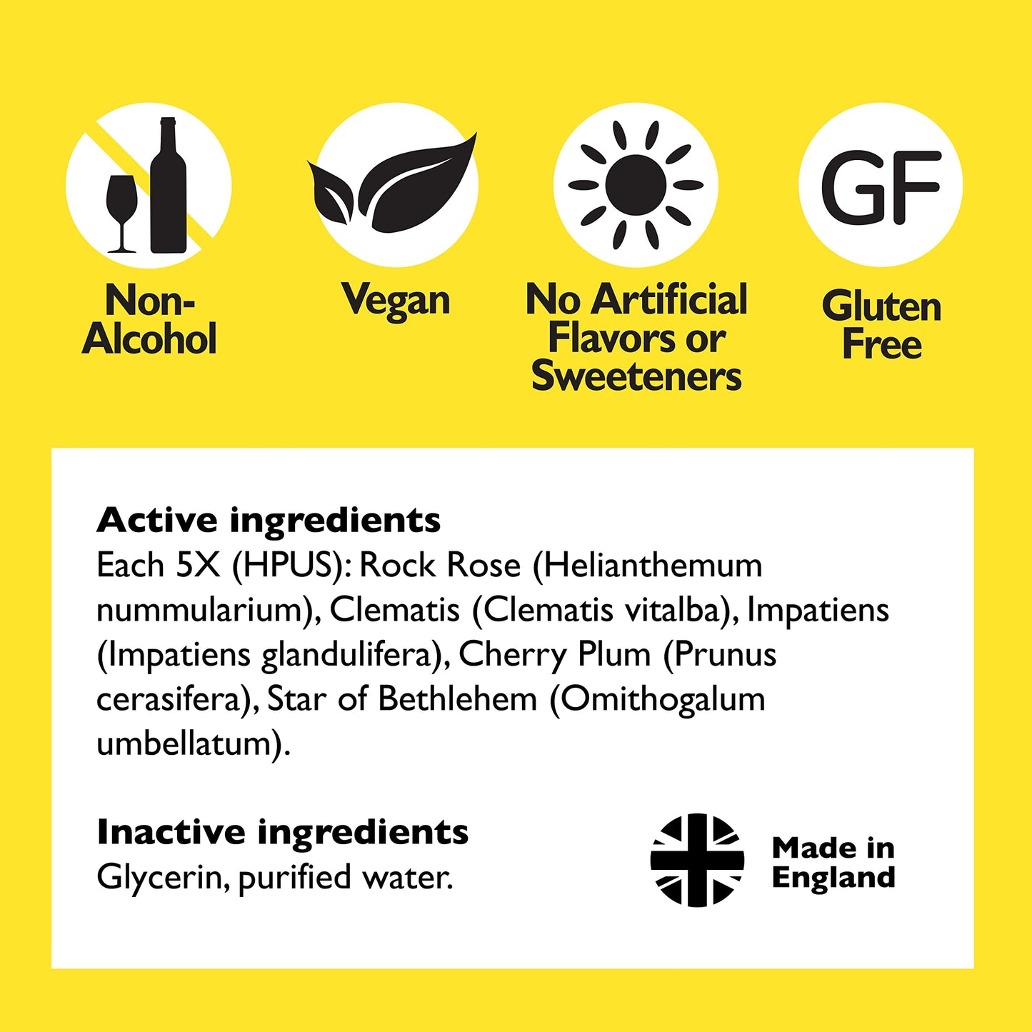 RESCUE Bach Remedy Dropper 20mL, Natural Stress Relief, Homeopathic Flower Essence, Vegan, Gluten & Sugar-Free, Non-Habit Forming (Non-Alcohol Formula) RESCUE buy supplements Au