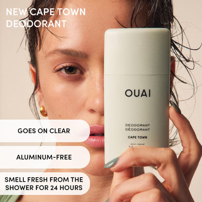 OUAI Aluminum Free Deodorant - Women's Deodorant with 24-Hour Odor Control & Invisible Application - Enriched with Notes of Wet Grass, Ginger, Basil & Green Fig - Cape Town (2.5 oz) OUAIBuy Supplements Australia