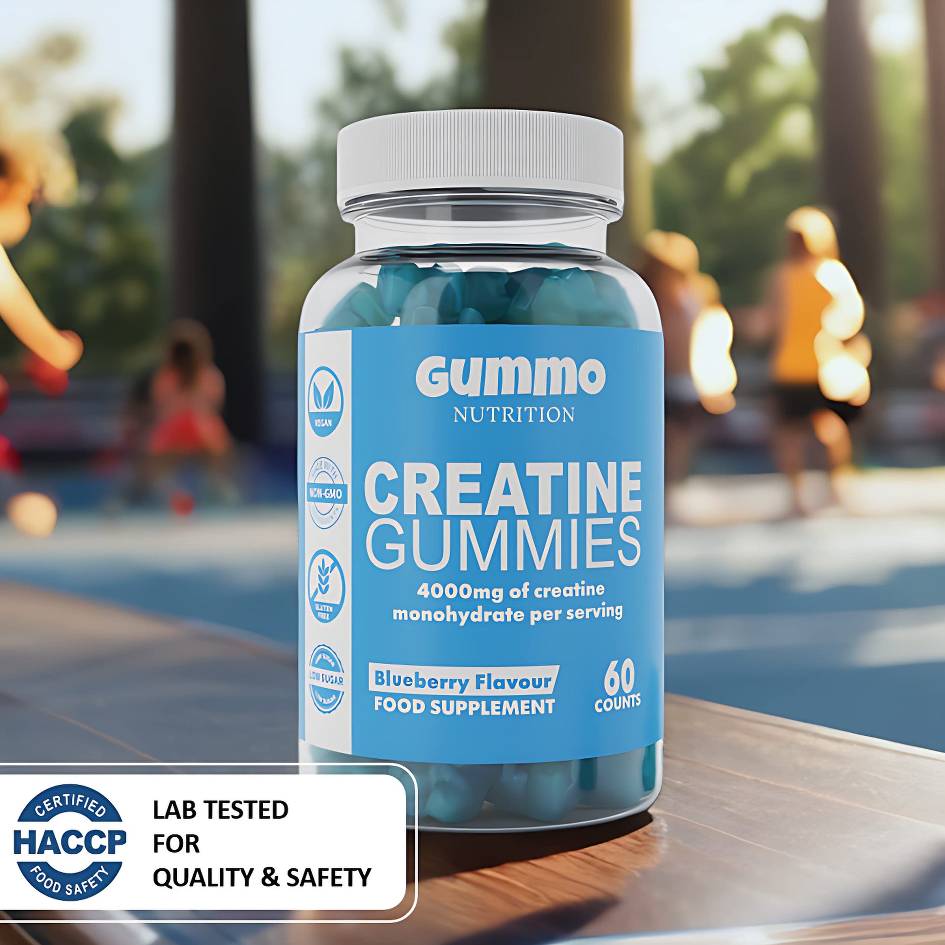 Creatine Monohydrate Gummies 4000mg for Men & Women - 60 Chewable Creatine GUMMO NUTRITIONBuy Supplements Australia