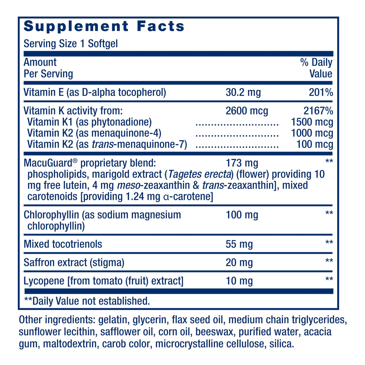 Life Extension Once-Daily Health Booster, Vitamins E, K1 & K2, phospholipids, Fat-Soluble nutrients for Eye Health, Bone Health, Heart Health, Gluten-Free, 1 Daily, Non-GMO, 30 softgels Life ExtensionBuy Supplements Australia
