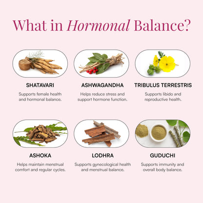 Pure Prana Ayurvedic Hormone Balance for Women - Shatavari & Ashwagandha Supplement for PMS Relief & Menstrual Support - Menopause, Perimenopause & Cortisol Support - 60 Capsules Pure PranaBuy Supplements Australia
