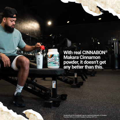 GHOST Whey Protein Powder, Cinnabon - 2LB Tub, 25G of Protein - Cinnamon Roll Flavore GHOSTBuy Supplements Australia
