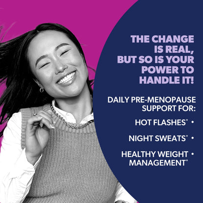 AZO® Daily Pre-Menopause Relief Perimenopause Supplements for Women, Hot Flash, Night Sweat and Healthy Weight Management Support* - 30 Count AZOBuy Supplements Australia