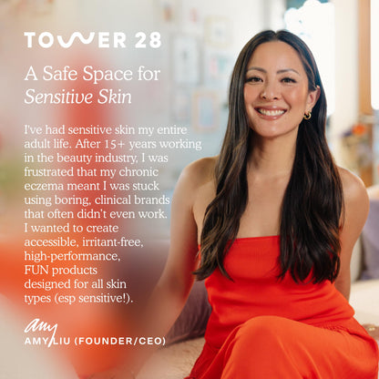 Tower 28 LipSoftie Tinted Lip Balm Treatment - Hydrating Glossy Balm + Overnight Lip Mask with Jojoba Oil + Shea Butter - Sweet