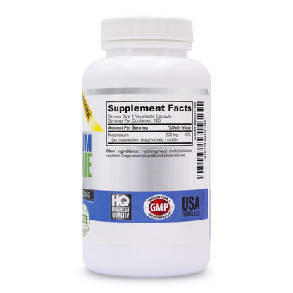 Vitalité Now! Magnesium Bisglycinate 200mg - 100% Chelated Capsules for Superior Absorption - Gentle Formula, No Laxative Effect - Sleep Energy Cramps Muscle Support - Fully Reacted & Buffered Vitalité Now!Buy Supplements Australia