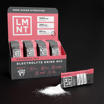 LMNT Zero Sugar Electrolytes - Raspberry Salt | Drink Mix | 30-Count Drink LMNTBuy Supplements Australia
