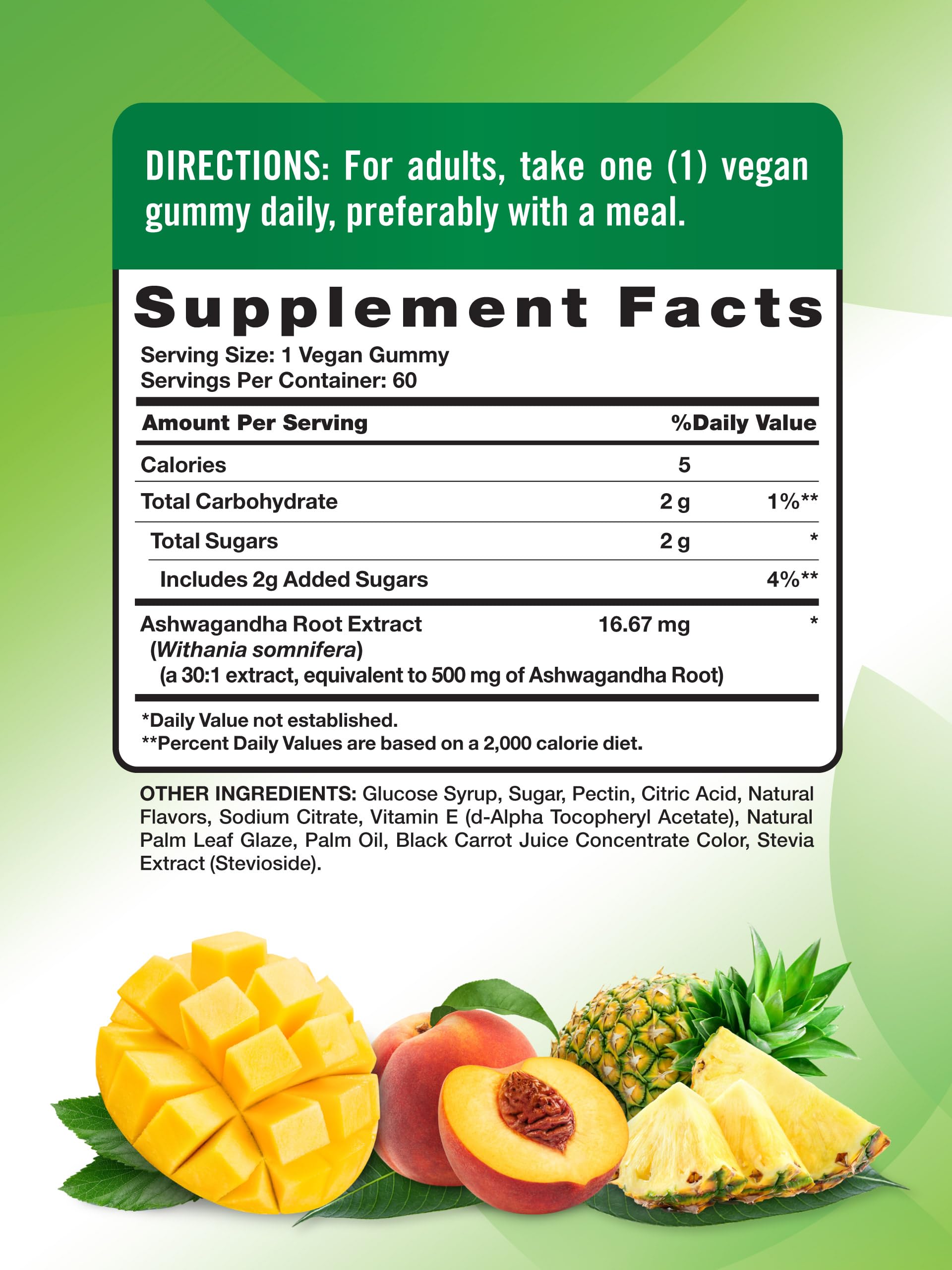 Nature's Truth Ashwagandha Gummies | 60 Count | Tropical Flavor | Vegan, Non-GMO, & Gluten Free Supplement Nature's TruthBuy Supplements Australia